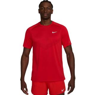 Nike Stride Dri-Fit ADV Short-Sleeve Running Top Løbeshirt Herrer størrelse M farve rød