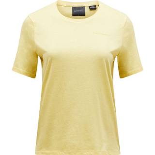 Peak Performance Women's Explore Logo Tee Funktionsshirt Damer størrelse XL farve beige