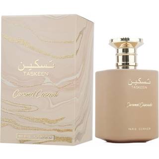 Paris Corner | Taskeen Caramel Cascade EDP - 3,4 fl oz | Söt elegansparfym för kvinnor och män | Unisex doft med karamellmjölk tonka bönor & honu