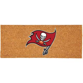 Team Sports America NFL Tampa Bay Buccaneers Coir Doormat Officiel Officiel holdt hold logo Ekstra stor hoveddør Mat udendørs indendørs indgangst
