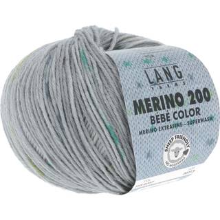 Lang Yarns Merino 200 Bebe Color 317 Indhold: 100% Superwash Merinould Vægt/længde: 50 g = 203 meter Anbefalede pinde: 2,5-3,5 mm. Strikkefasthed: 10 x 10 cm = 28 m x 32 p Vask: Finvask 40ºC / Brug aldrig skyllemiddel / Tørres fladt.