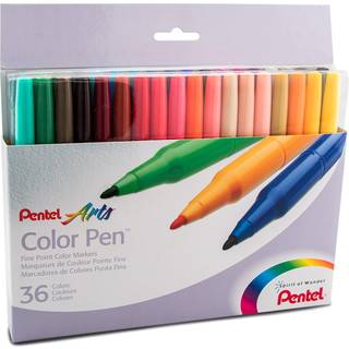 Pentel S360 Color Pen 0,6mm 36stk