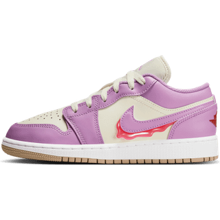 Air Jordan 1 Low SE-sko til større børn - lilla - 40