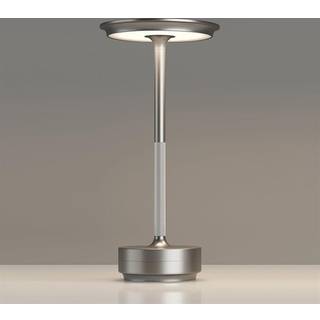 Bordlampe/natlampe med touch-kontrol og USB-opladning - Sølv