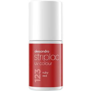 Alessandro Negle Striplac UV Colour UV Nagellack 123 Ruby Red 6,5 ml () - 6,5 ml