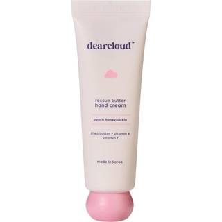 Dearcloud Rescue Butter Hand Cream - Ultra Reparation til tørre revne hænder Shea Butter E -vitamin og vitamin F (Peach Honeysuckle)