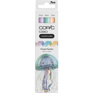 Marker Set Ciao Layer & Mix Pastell Palette 3 Stück