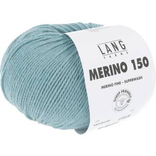 Lang Yarns Merino 150 172 Indhold: 100% Superwash merinould Vægt/længde: 50 g = ca. 150 meter Anbefalede pinde: 3-3.5 mm Strikkefasthed: 10 x 10 cm = 27 m x 37 p Vask: Maskinvask 30 ℃ / Tåler ikke tørretumbling / Brug aldrig skyllemiddel.