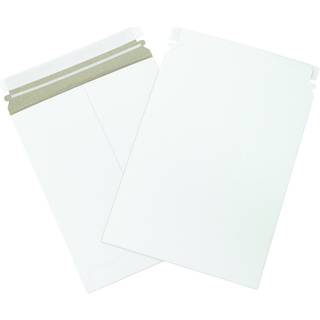 Boks USA 9 x 11 1/2 """" Stayflats Brand stive flad Mailers White (pakke med 100) foto dokument Mailers skræl og forsegling Lukning Tårestrip let å