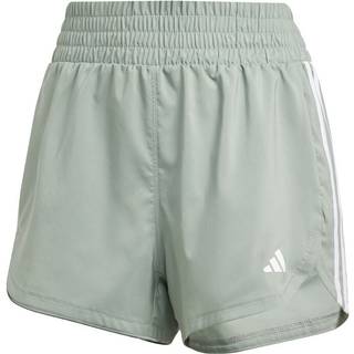 Pacer Training 3-Stripes Woven High-Rise shorts - Silver Green / White - XL 13 CM