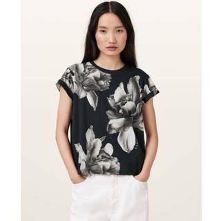 All Saints AllSaints Black Anna Cotton T-Shirt