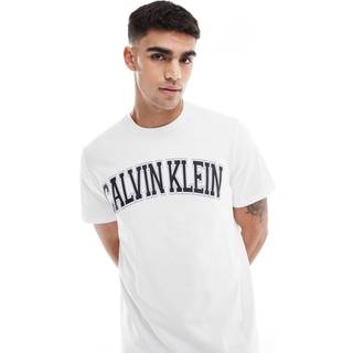 Varsity Logo Crewneck Tee - White - XL