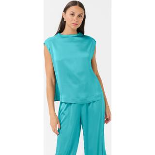 Kaffe KArachel Bluse - Blå - Str 40 - Damer