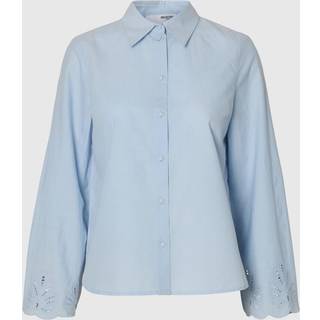 Broderie Anglaise Langærmet Skjorte