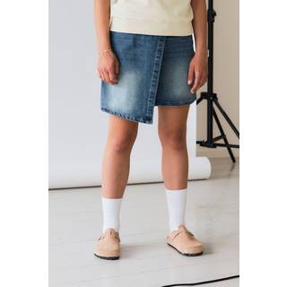 LMTD GIRLS NLFMIRTY DNM SHORT WRAP SKIRT - Blå