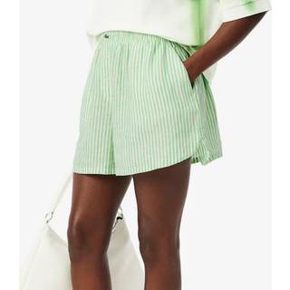 Lacoste Løs Hør Stribede Bokser ShortsEU 38 (UK 10)