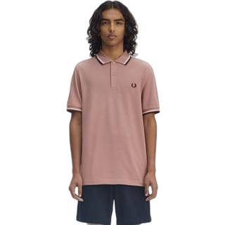 T-shirt FRED PERRY Twin Tipped Shirt Putty Pink/ Ecru/ Navy L - Navy - L