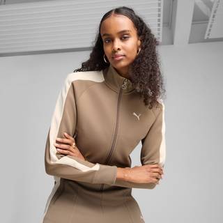Puma Puma Brown Womens T7 ALWAYS ON Short Track Jacket