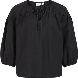 V-udskæring Top Med 3/4-ærmer