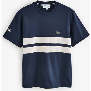 Lacoste Heavy Mesh Band T Shirt Navy