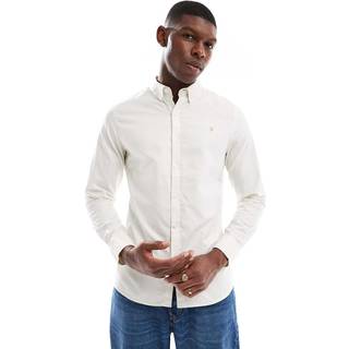 Farah Brewer Long Sleeve Shirt Cream
