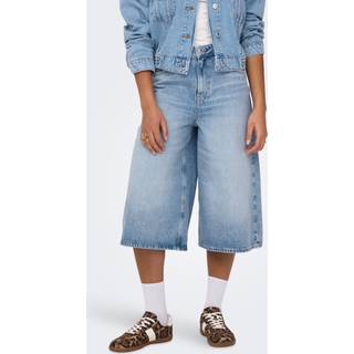 Hope Højtalede Lange Shorts, Light Blue Denim, M