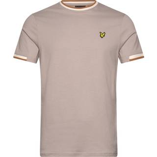 Lyle & Scott Lyle & Scott Grey Cotton Half Tipped T-Shirt