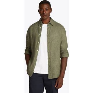 Pigment Dyed Solid Skjorte, Battle Green, S