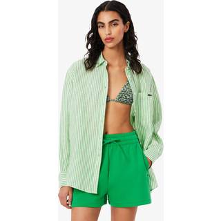 Lacoste Lacoste Oversized Striped Linen Shirt