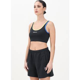 adidas Originals 3-Stripes Crop Tank Top, Black - XS