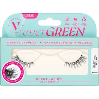 Evergreen plante vipper halv vipper striber vipper naturlige piskede øjenvipper falske øjenvipper plantebaserede fibre blussede og naturlige volu