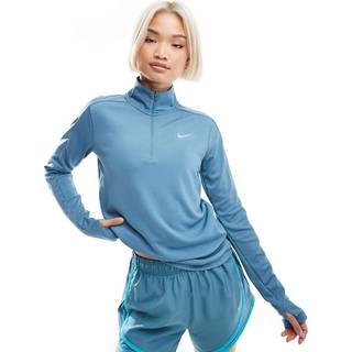 Nike Women's Dri-FIT Pacer 1/4 Zip Funktionsshirt Damer størrelse XS farve blå