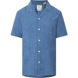Levis Sunset Camp Short Sleeved Shirt Blue