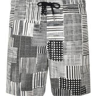 Farah Redwald Canvas Archive Print Shorts Black