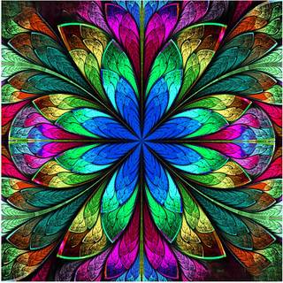 Peeua 5D Mandala Diamond Maleri Kits til voksne DIY Diamond Art Full Drill Cross Stitch Broderi Håndværk til boligindretning (14 x 14 in) (grøn)