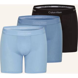 Calvin Klein 3-pak Icon Cotton Boxer Briefs - Black/Blue - 4XL