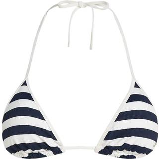 Triangle Bikinitop, Stripe Dark Night Navy/Ivory, S