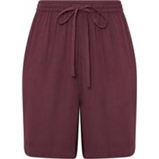 Lts Tall Dark Purple Cotton Crinkle Shorts 10 Lts | Tall Women's Linen And Cotton Shorts