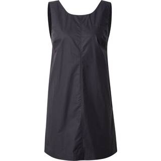 Sleeveless Cotton Poplin Mini Dress - Black - 2XS
