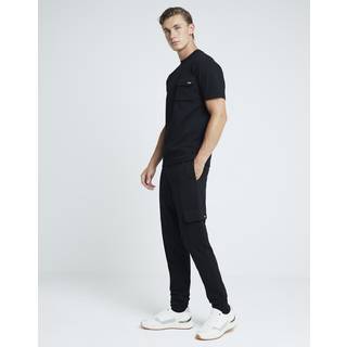 River Island River Island Black Slim Fit Smart Cargo Joggers