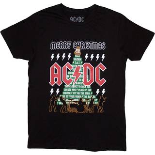 AC/DC - AC/DC Unisex T-Shirt: Merry Christmas (Black)