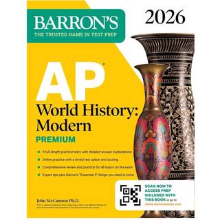 AP World History: Modern Premium, 2026: Prep Book With 5 Practice Tests + Comprehensive Review + Online Practice