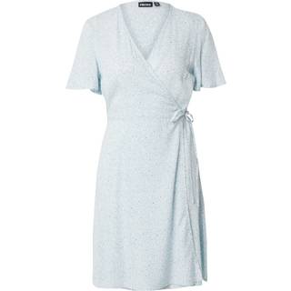 Pieces Pctala New Ss Wrap Dress Cloud Blue Aop:flower XS