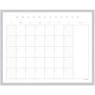 Kvartet t?r sletningskalenderbr?t tavle / tavle magnetisk 16 x 20 tommer aluminiumsramme (63537)