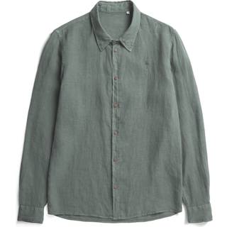 NIKIN TreePlanter Shirt Linen Skjorte størrelse XL farve olivengrøn/grå