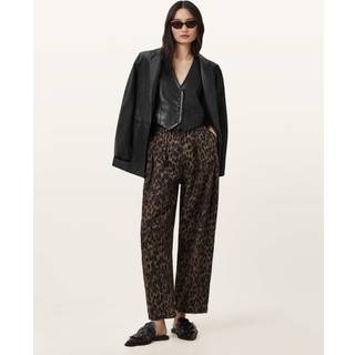 All Saints AllSaints Brown Becca Denim Trousers
