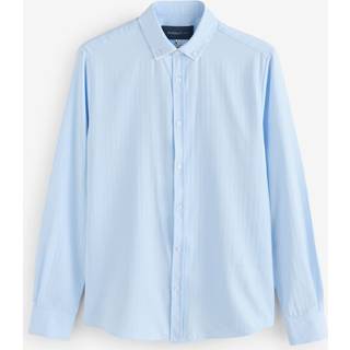 River Island River Island Blue Slim Fit Double Collar 100% Cotton Shirt