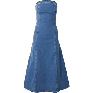 VERO MODA VERO MODA Blue Bandeau Denim Midi Dress