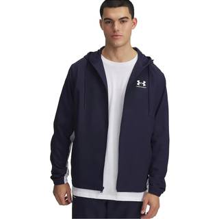 Jakke med hætte Under Armour UA Rival Wvn Windbreaker 1390149-410 Størrelse XL