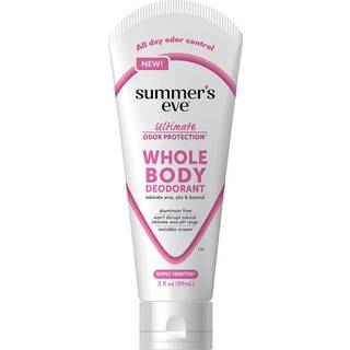 Sommeraften Deodorant for hele kroppen til kvinder Ultimativ lugtkontrol Aluminiumsfri deodorant Simpelthen Sensitive 3 Fl Oz